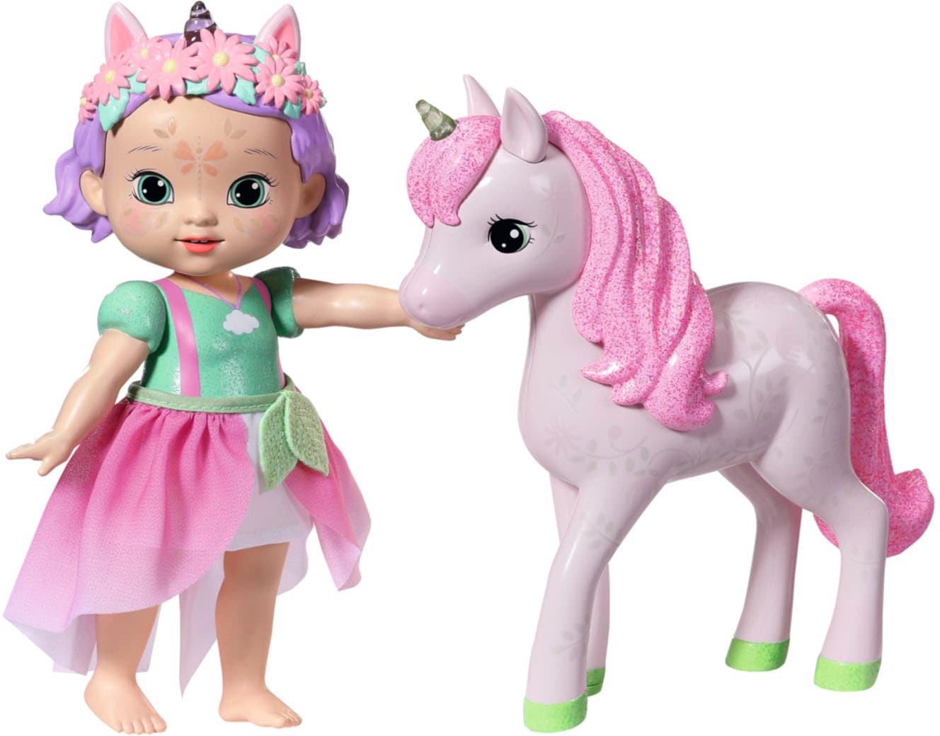 Baby Born Stehpuppe »Storybook Prinzessin Ivy, 18 cm«, mit Einhorn und Lichteffekten von Baby Born