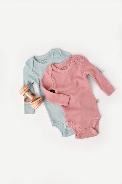 Body, Langarm, 2 Pack Unisex Multicolor 86 von BabyCosy Organic