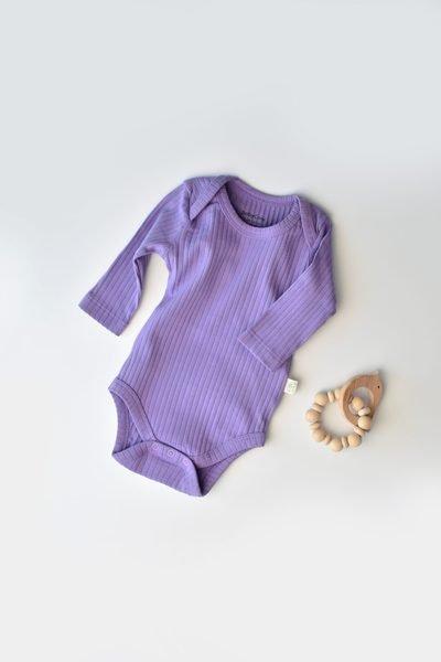 Body, Langarm Unisex Lila 74 von BabyCosy Organic