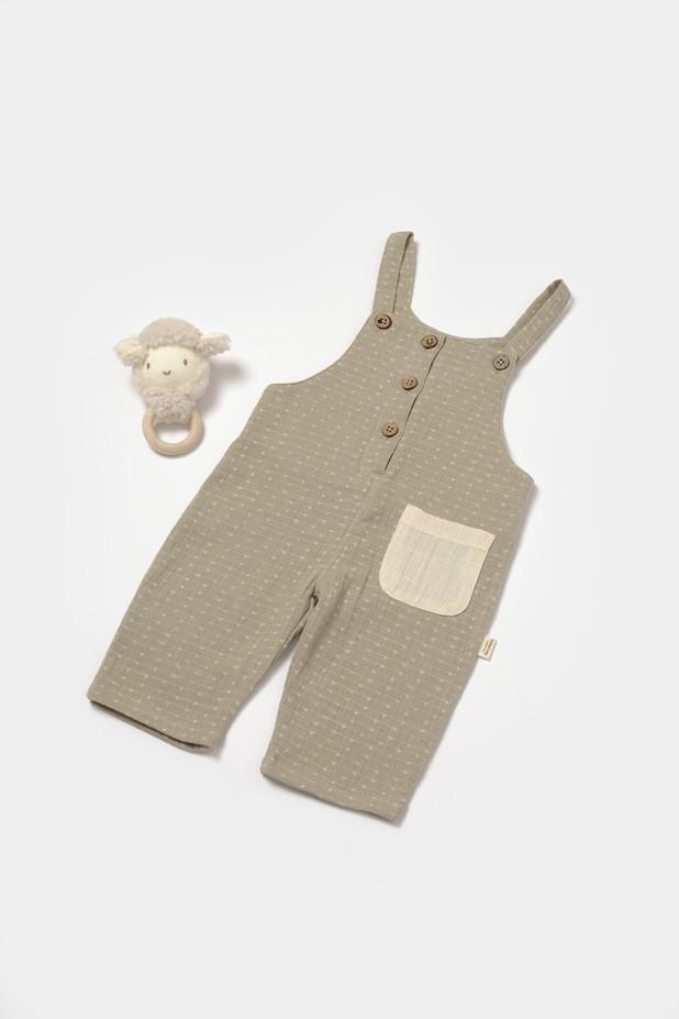 Latzhose Unisex Grün 68 von BabyCosy Organic