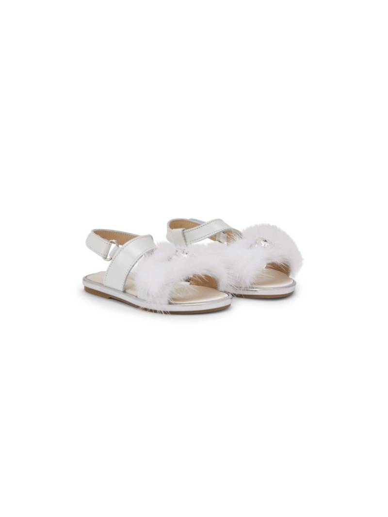 BabyWalker crystal-embellished sandals - White von BabyWalker