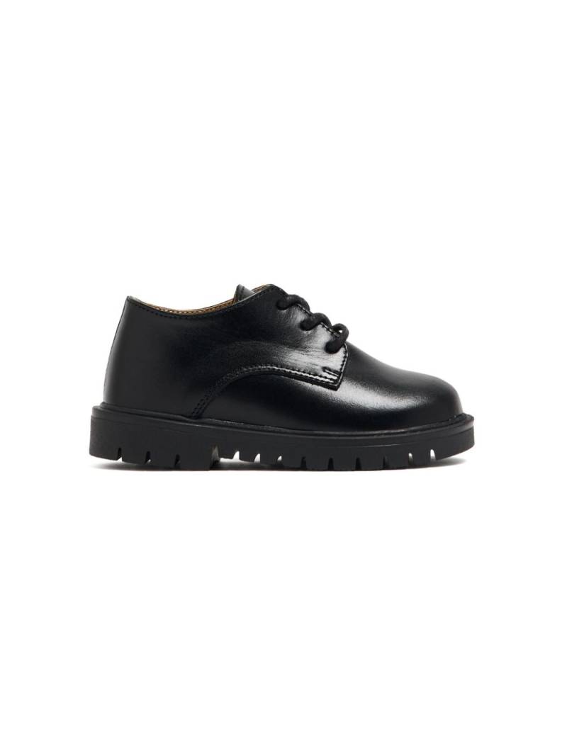 BabyWalker leather lace-up shoes - Black von BabyWalker