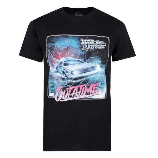 Outatime Tshirt Herren Schwarz L von Back To The Future