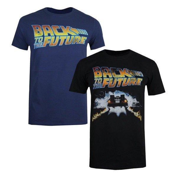 Tshirt (2erpack) Herren Blau L von Back To The Future