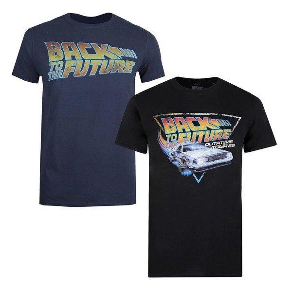 Tshirt (2erpack) Herren Schwarz L von Back To The Future