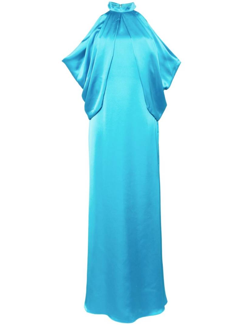 Badgley Mischka halte rneck dress - Blue von Badgley Mischka