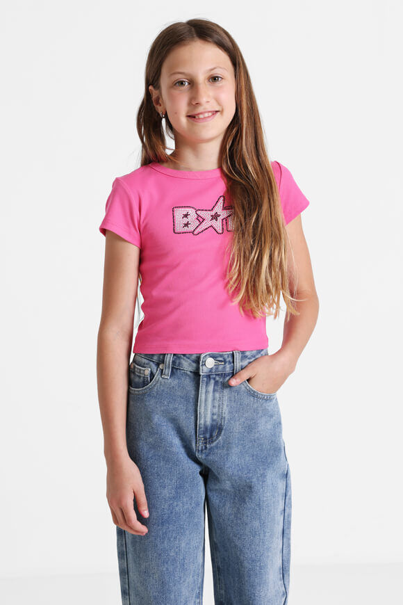 Bae Girls Crop T-Shirt | Pink | Mädchen  | 10 von Bae Girls