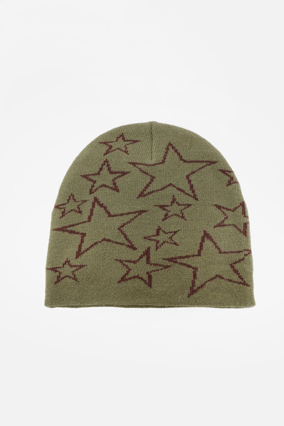 Bae Beanie | Olive + Braun | Damen  | Einheitsgroesse von Bae