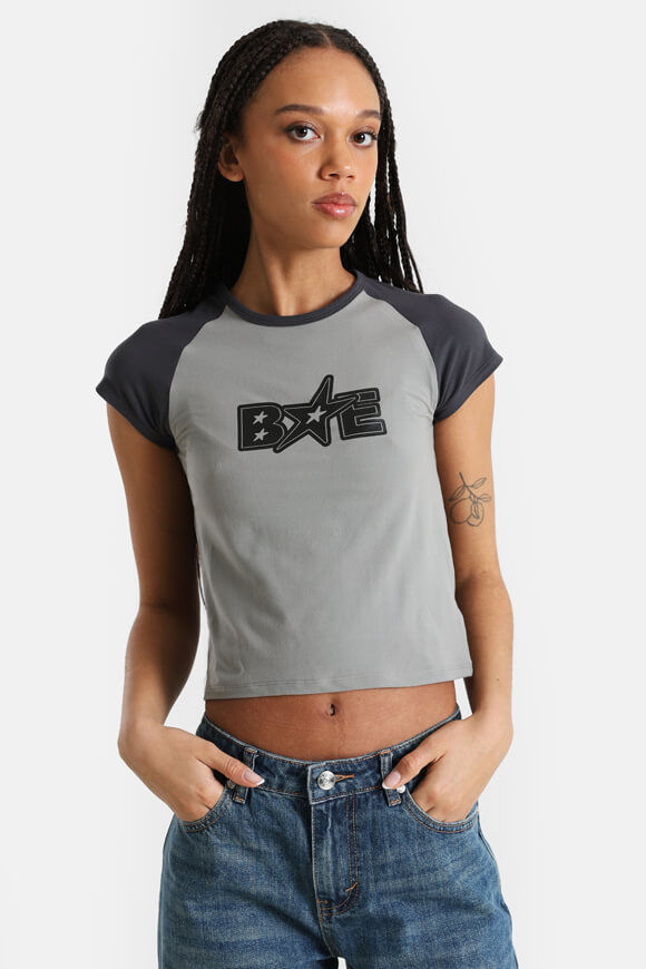 Bae Crop T-Shirt | Grau | Damen  | L von Bae