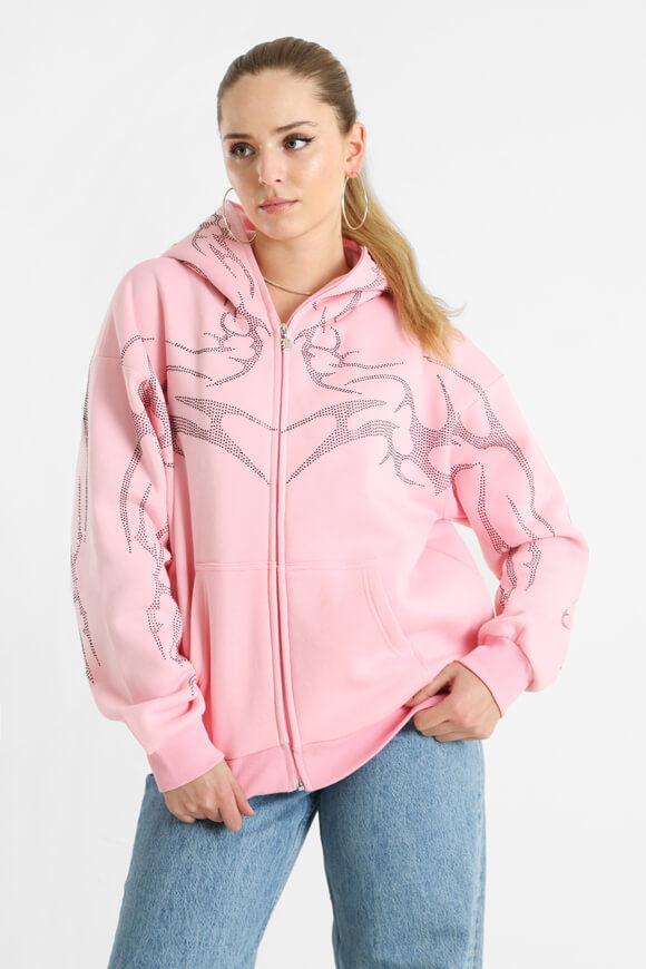 Bae Oversize Kapuzensweatjacke | Pink | Damen  | L von Bae