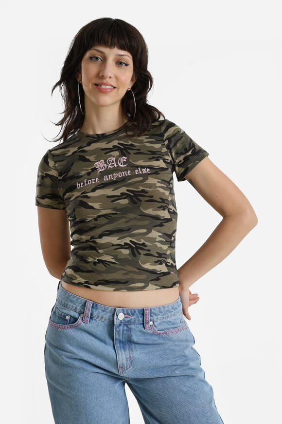 Bae T-Shirt | Grün Camouflage | Damen  | L von Bae