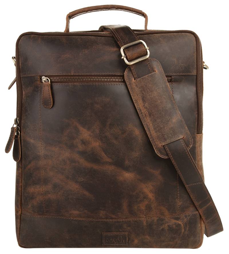 Bagan Laptoprucksack, echt Leder von Bagan