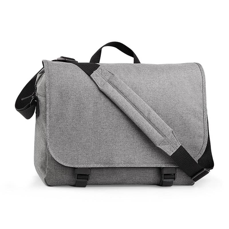 Messenger Tasche Twotone (2 Stückpackung) Damen Taubengrau ONE SIZE von Bagbase