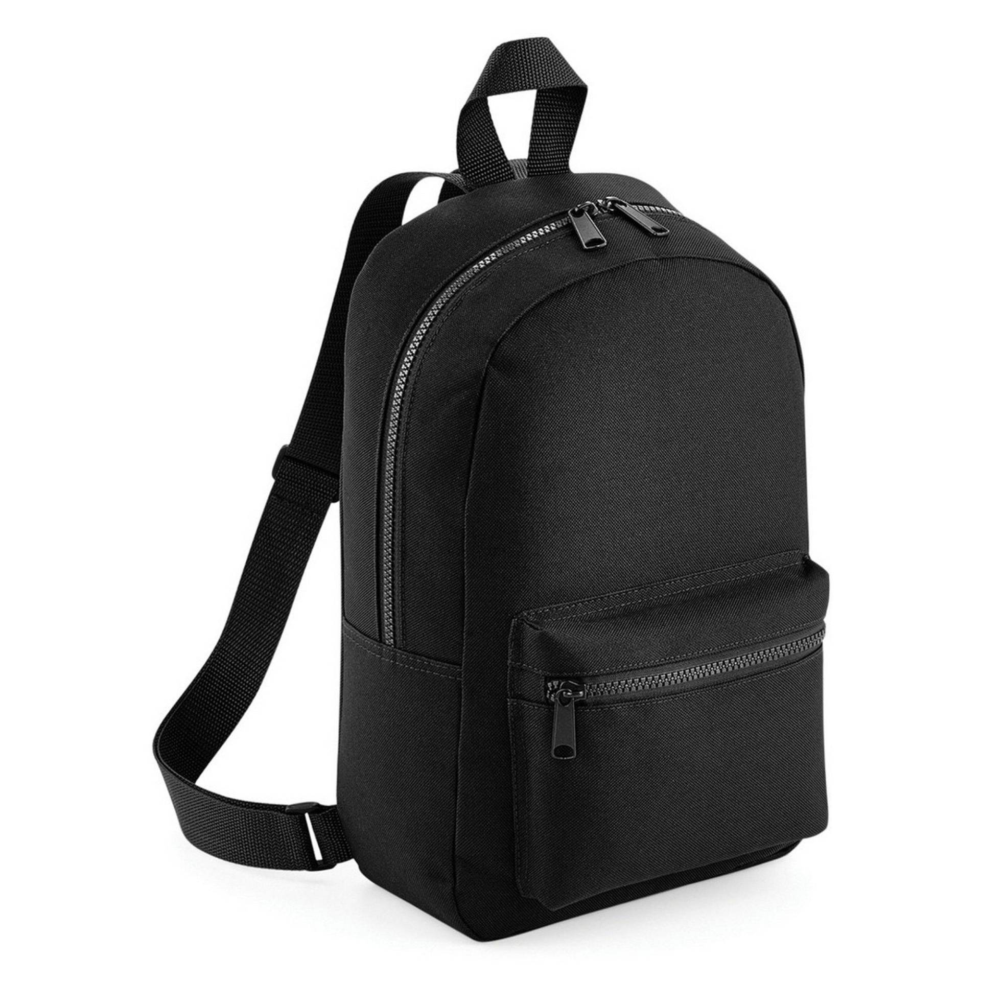 Bagbase - Mini Essential Rucksack (2 StückPackung), für Herren, Schwarz, One Size von Bagbase