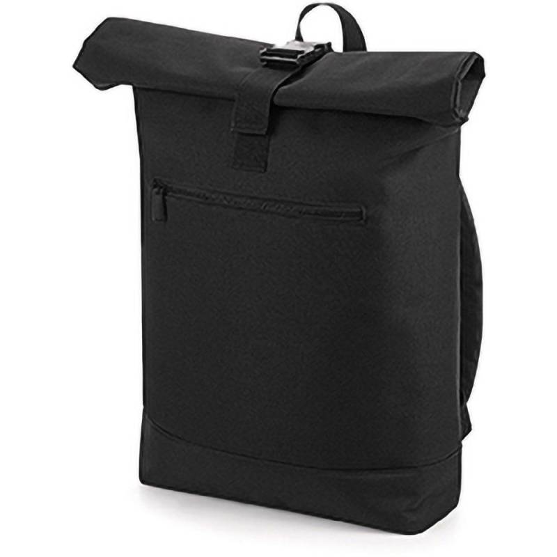 Rolltop Rucksack (12 Liter) Herren Schwarz ONE SIZE von Bagbase