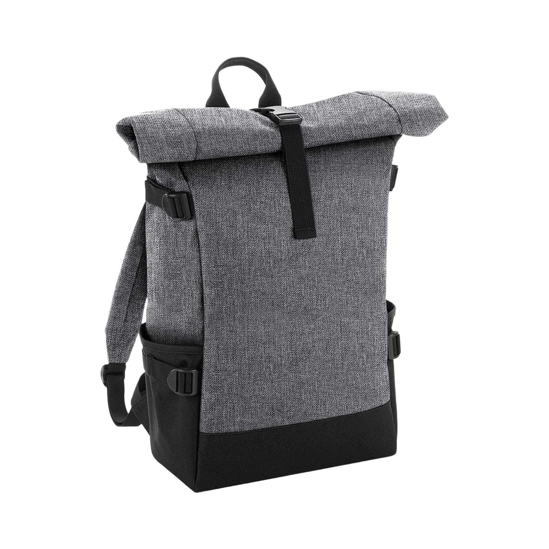 Rucksack Block, Roll Top Herren Grau ONE SIZE von Bagbase