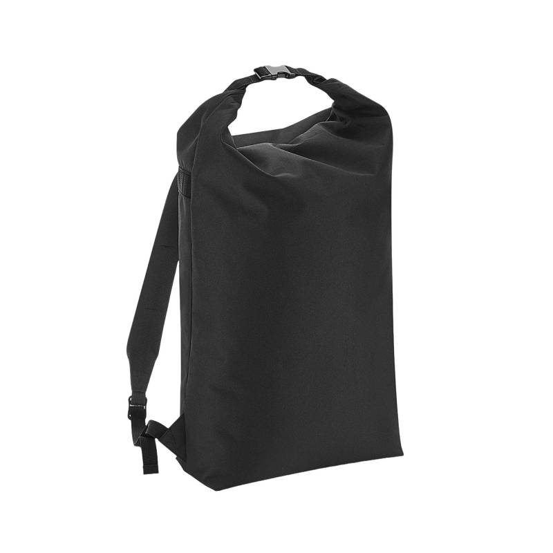 Rucksack Icon, Roll Top Herren Schwarz ONE SIZE von Bagbase