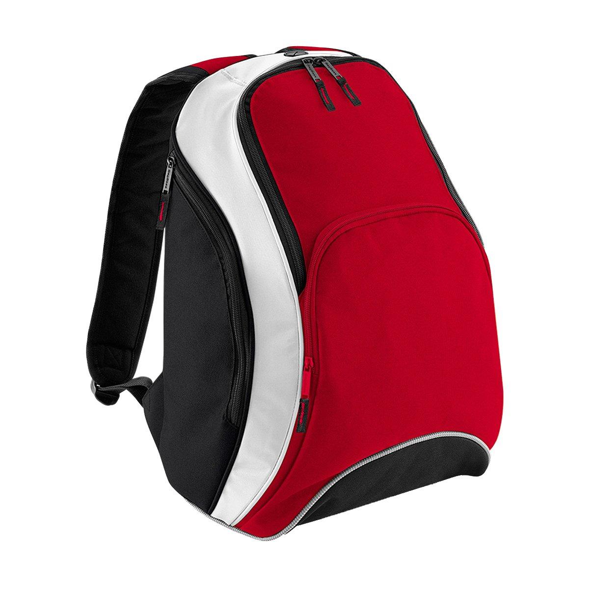 Bagbase - Teamwear Rucksack, 21 Liter (2 StückPackung), für Herren, Rot Bunt, One Size von Bagbase