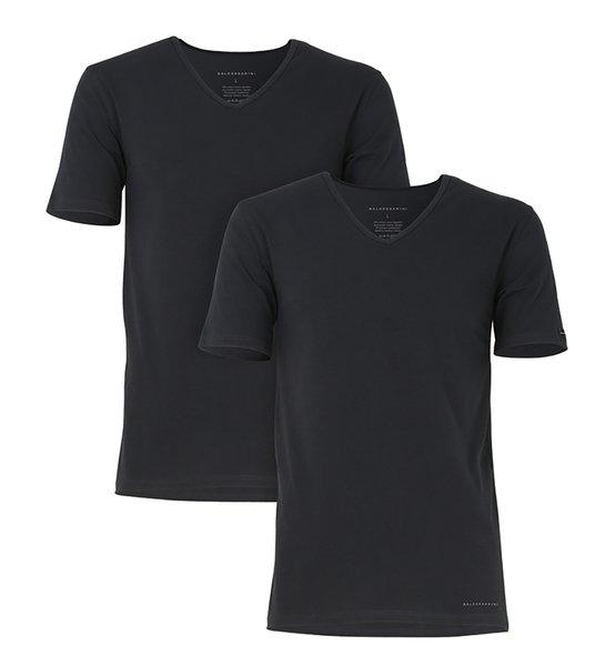 T-shirt 2er Pack Bequem Sitzend Herren Schwarz XL von Baldessarini