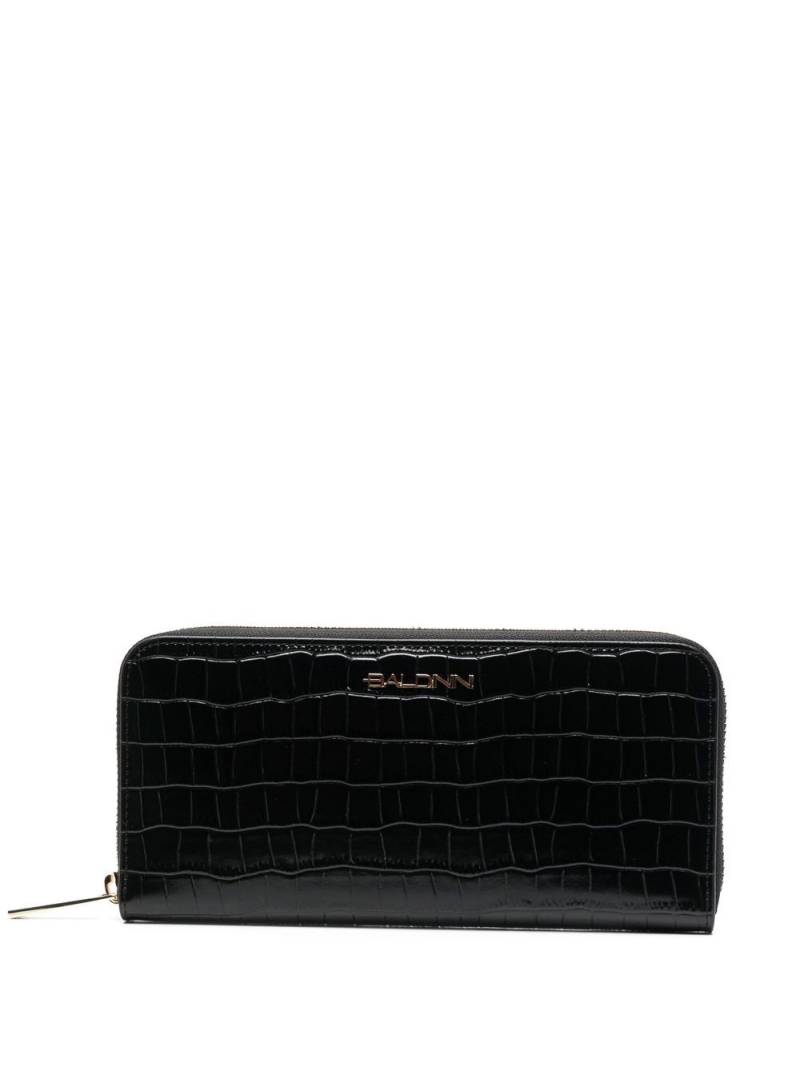 Baldinini crocodile-embossed wallet - Black von Baldinini