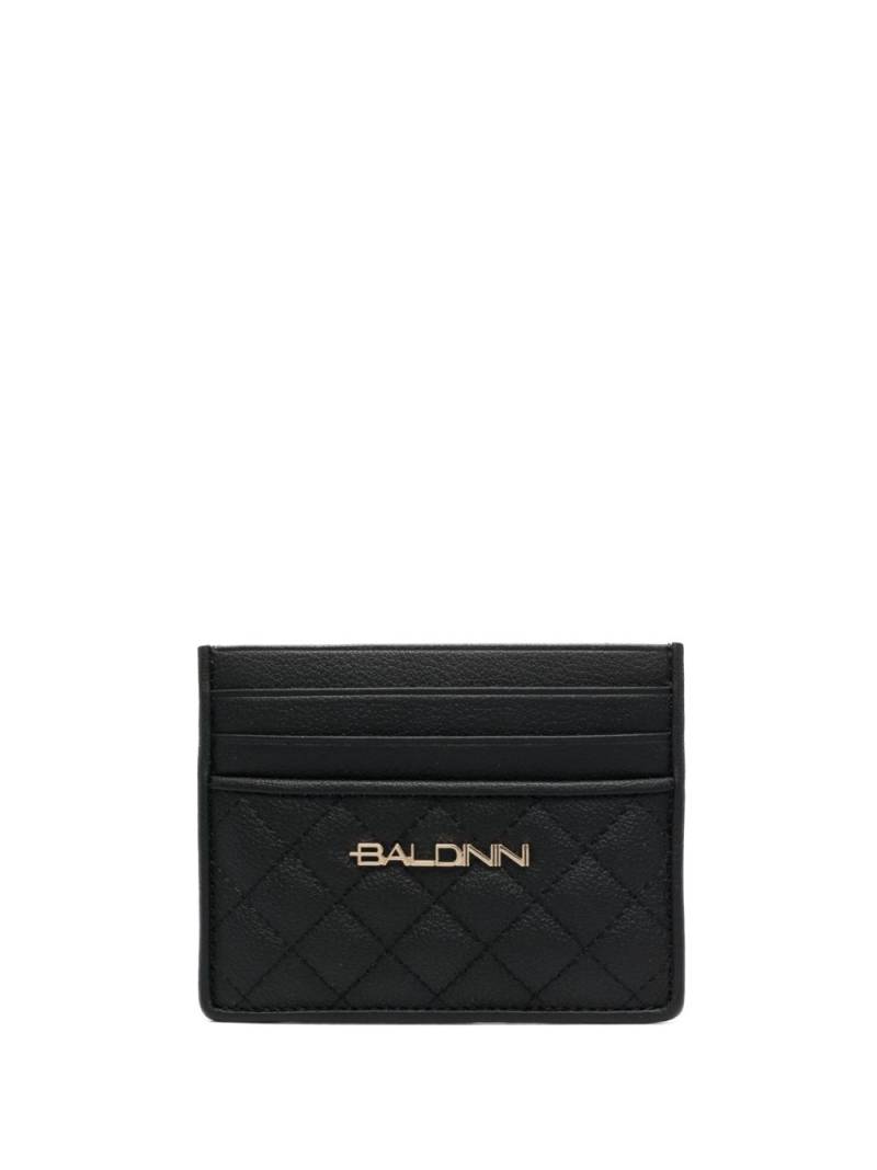 Baldinini quilted leather card holder - Black von Baldinini