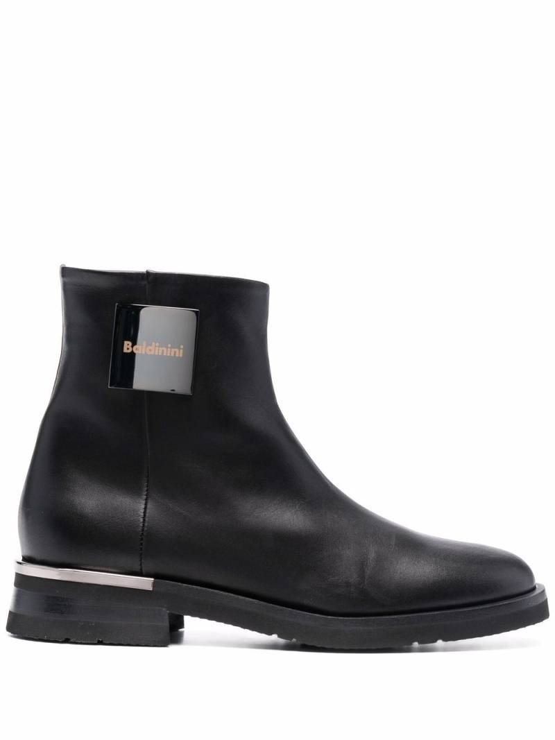 Baldinini side logo-plaque boots - Black von Baldinini