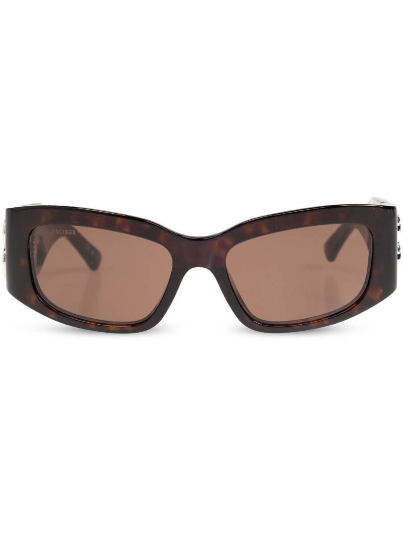 Balenciaga Eyewear BB-logo sunglasses - Brown von Balenciaga Eyewear