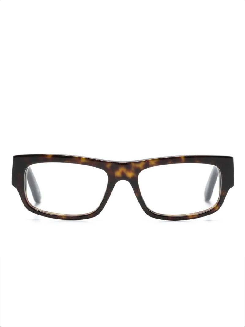 Balenciaga Eyewear BB0304O rectangle-frame tortoiseshell glasses - Brown von Balenciaga Eyewear