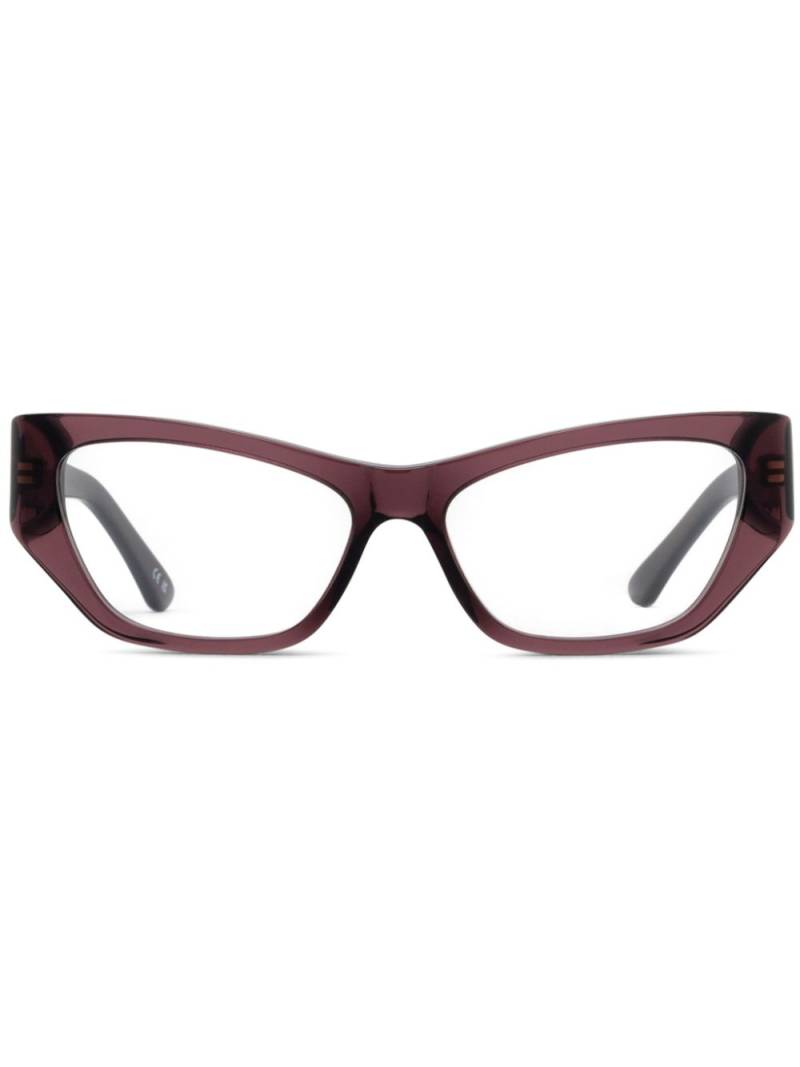 Balenciaga Eyewear rectangle-frame glasses - Purple von Balenciaga Eyewear