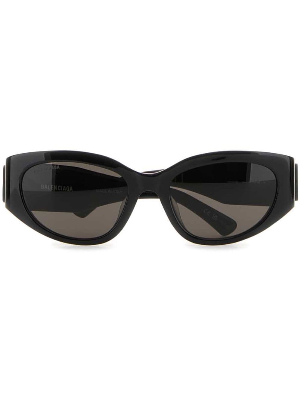 Balenciaga Eyewear Bossy oval-frame sunglasses - Black von Balenciaga Eyewear