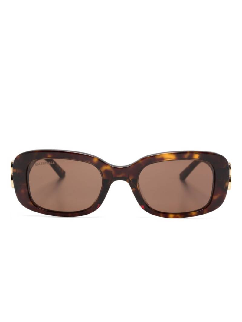 Balenciaga Eyewear Dinasty tortoiseshell rectangle-frame sunglasses - Brown von Balenciaga Eyewear