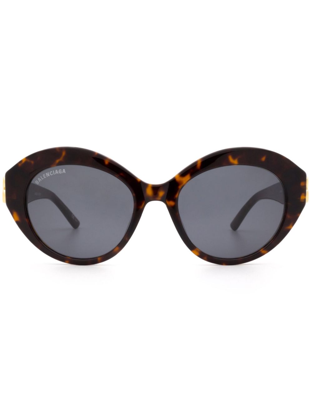 Balenciaga Eyewear Dynasty oval-frame sunglasses - Brown von Balenciaga Eyewear