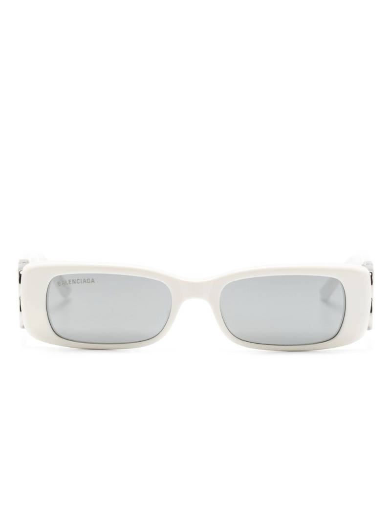 Balenciaga Eyewear Dynasty rectangle-frame sunglasses - White von Balenciaga Eyewear