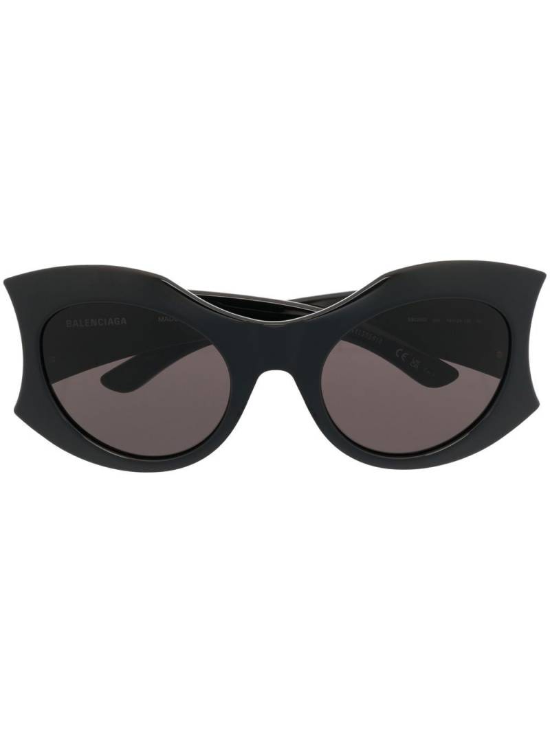 Balenciaga Eyewear Hourglass round-frame sunglasses - Black von Balenciaga Eyewear