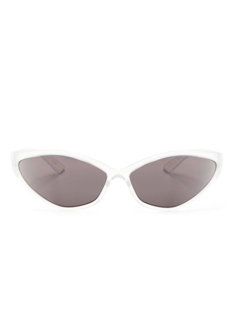 Balenciaga Eyewear 90s Oval wrap-around sunglasses - White von Balenciaga Eyewear