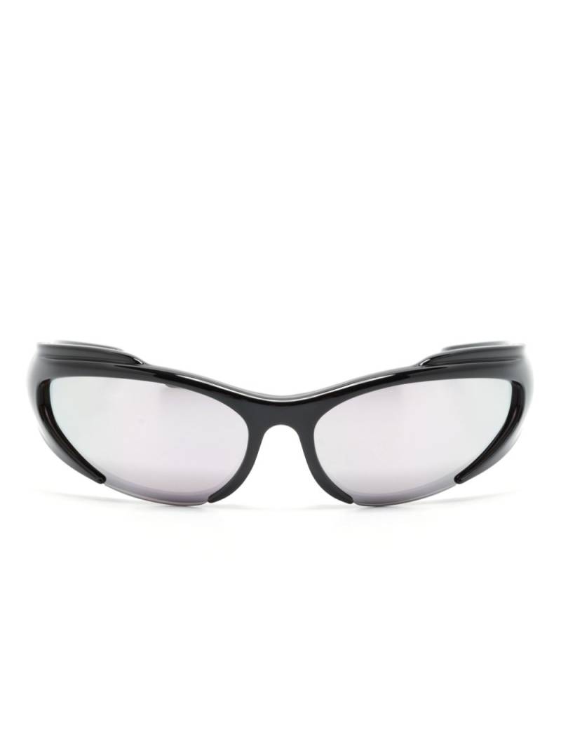 Balenciaga Eyewear Reverse Xpander rectangle-frame sunglasses - Black von Balenciaga Eyewear