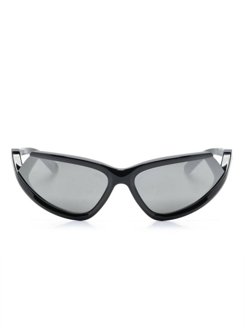 Balenciaga Eyewear Side Xpander Cat biker-frame sunglasses - Black von Balenciaga Eyewear