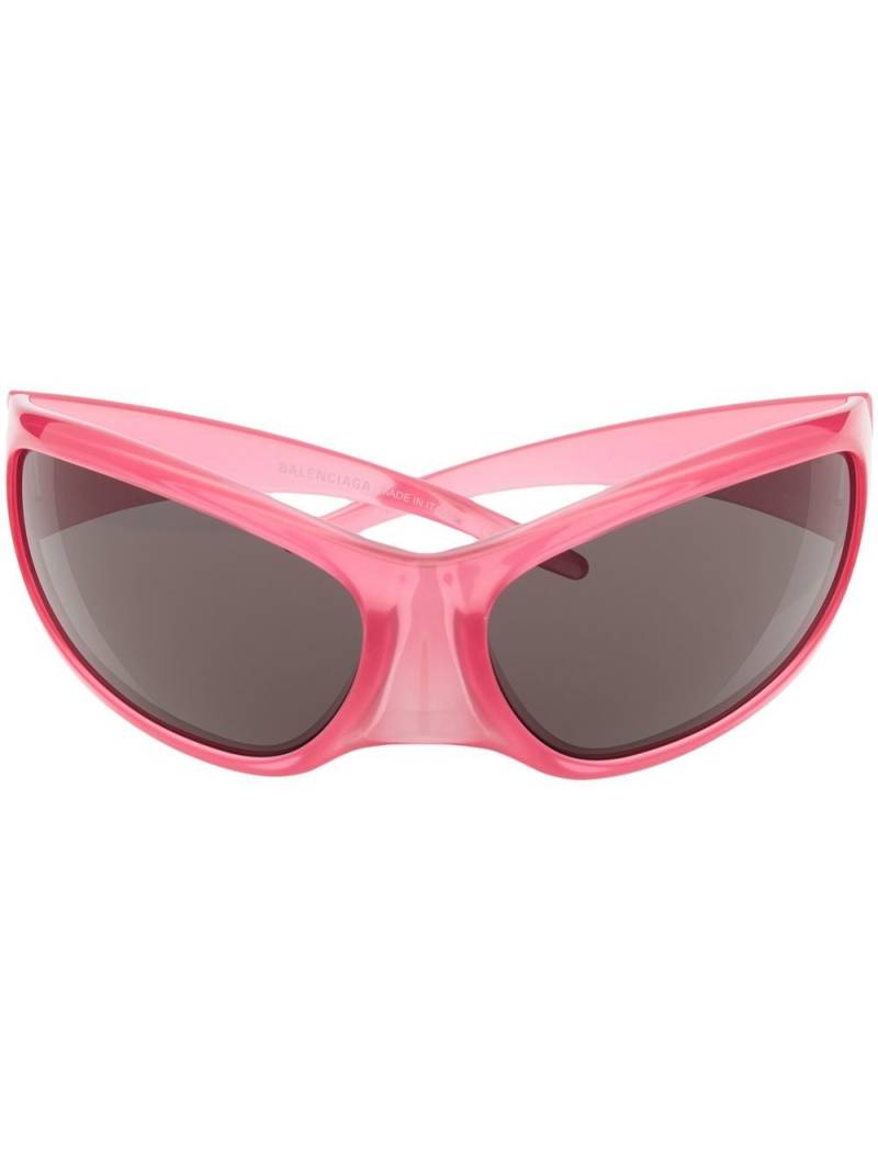 Balenciaga Eyewear Skin XXL cat-eye sunglasses - Pink von Balenciaga Eyewear