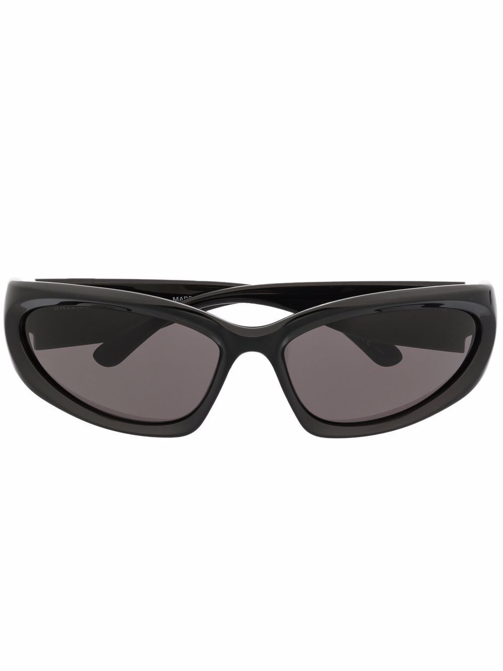 Balenciaga Eyewear Swift oval-frame sunglasses - Black von Balenciaga Eyewear