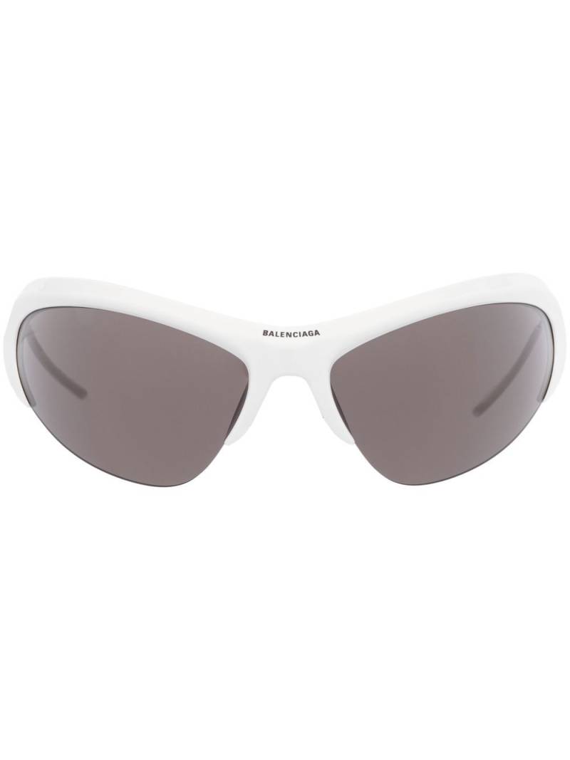 Balenciaga Eyewear Wire Cat cat-eye sunglasses - White von Balenciaga Eyewear