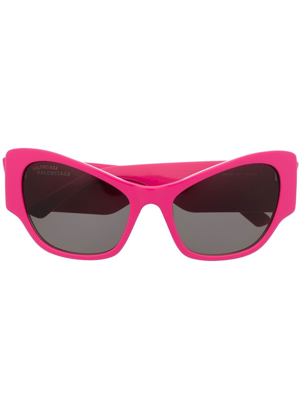 Balenciaga Eyewear enamelled-logo cat-eye frame sunglasses - Pink von Balenciaga Eyewear