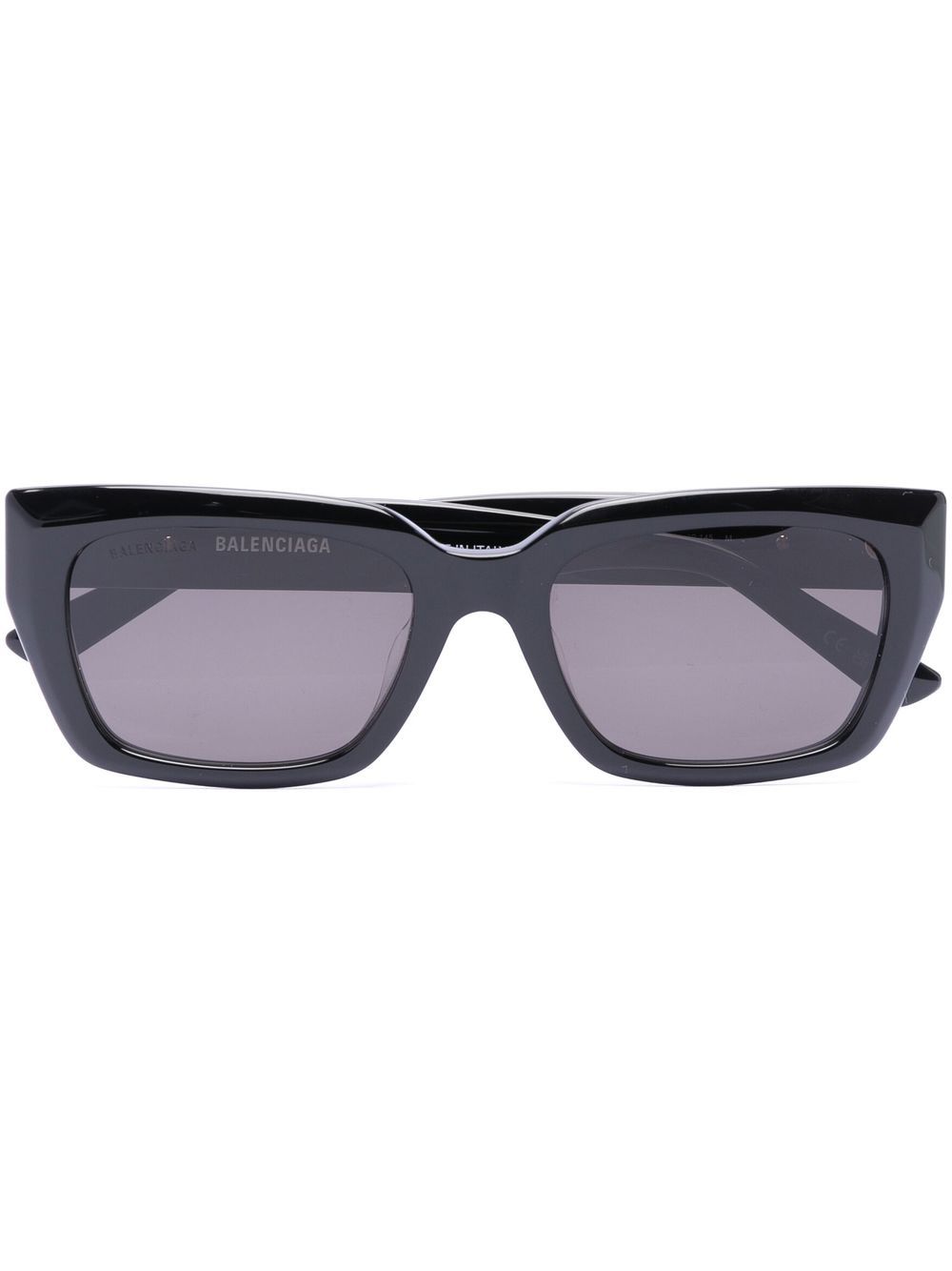 Balenciaga Eyewear logo-lettering square-frame sunglasses - Black von Balenciaga Eyewear