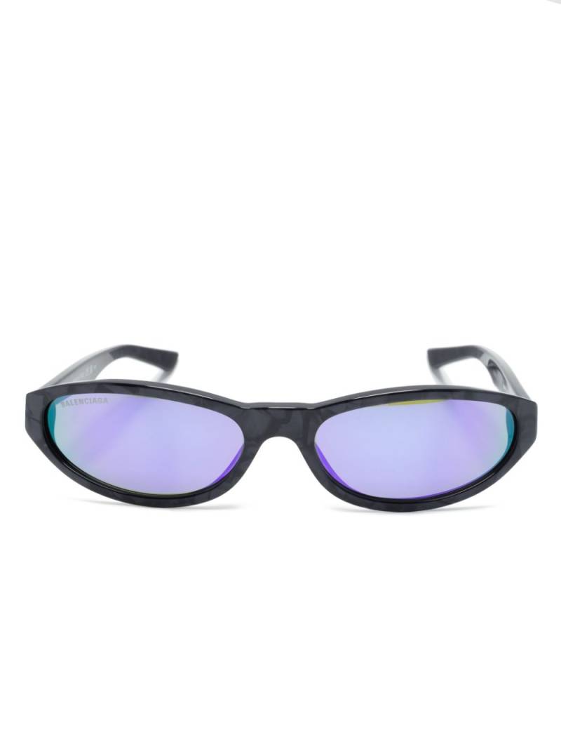 Balenciaga Eyewear oval-frame sunglasses - Purple von Balenciaga Eyewear