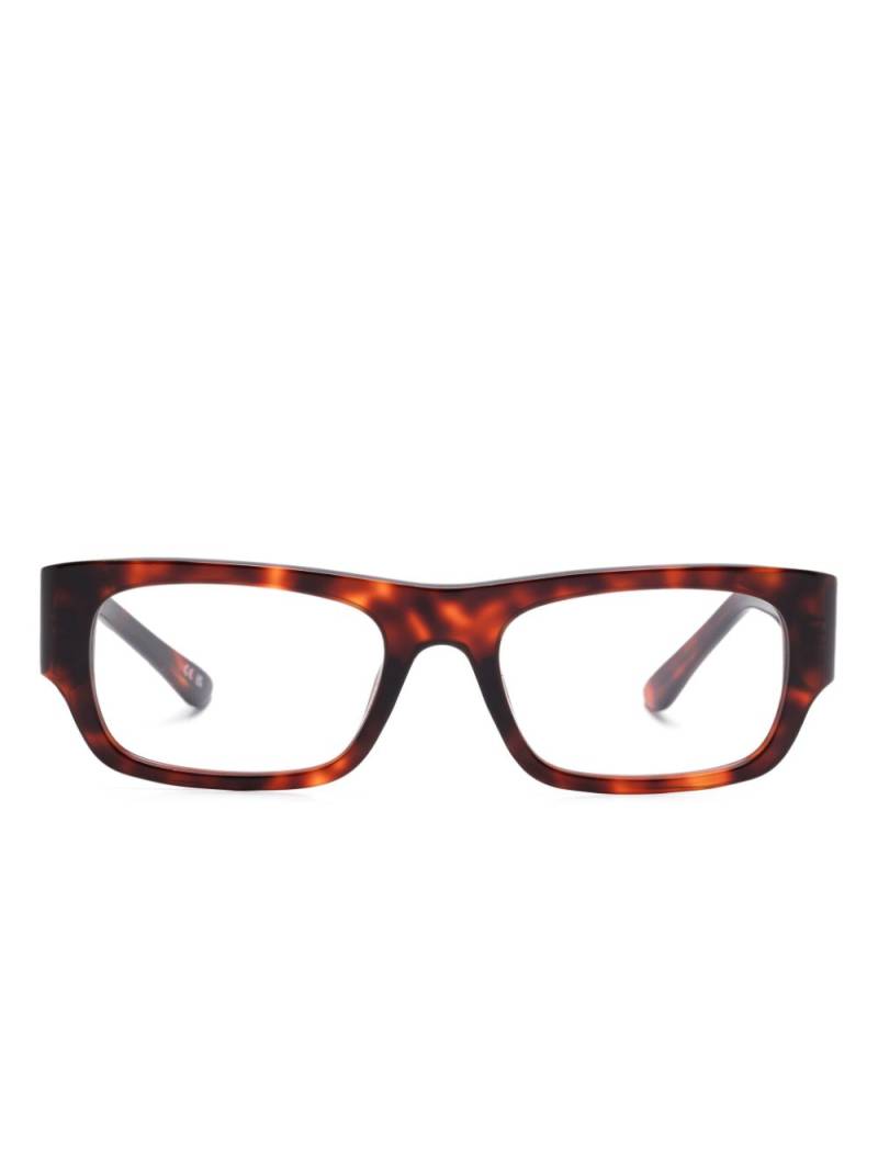 Balenciaga Eyewear rectangle-frame glasses - Brown von Balenciaga Eyewear