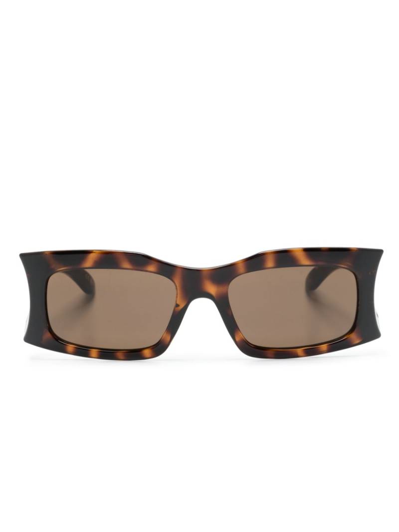 Balenciaga Eyewear rectangle-frame sunglasses - Brown von Balenciaga Eyewear