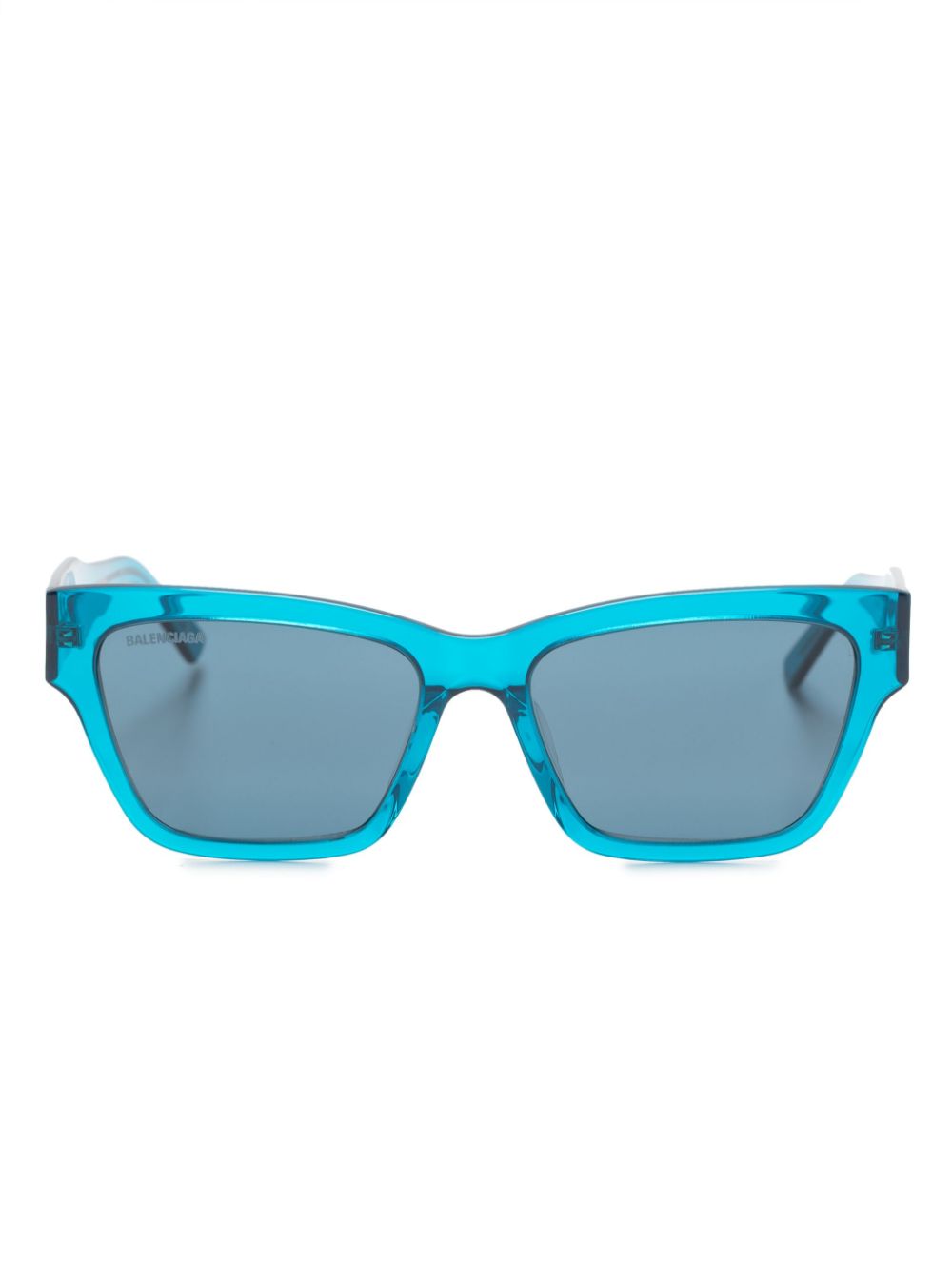 Balenciaga Eyewear square-frame logo-detail sunglasses - Blue von Balenciaga Eyewear