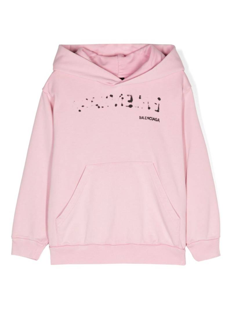 Balenciaga Kids Hand Drawn hoodie - Pink von Balenciaga Kids