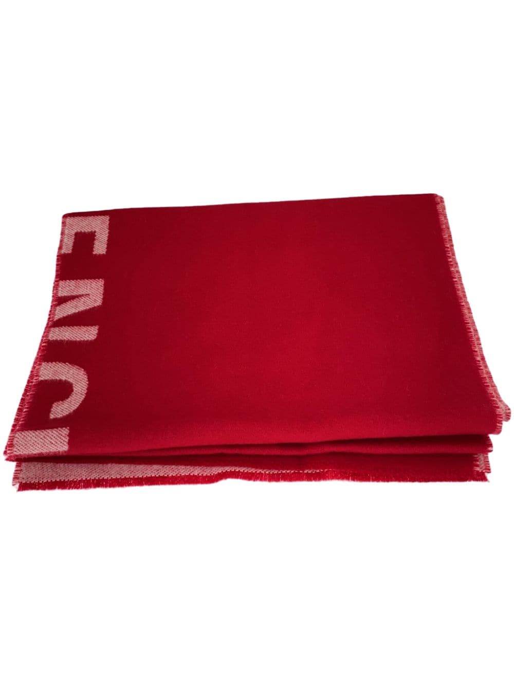 Balenciaga Pre-Owned 2000s logo-jacquard scarf - Red von Balenciaga Pre-Owned