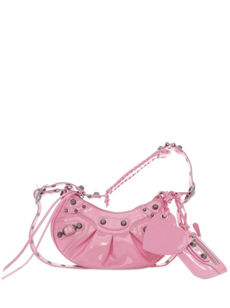 Balenciaga Pre-Owned 2010 Patent Motocross Le Cagole XS crossbody bag - Pink von Balenciaga Pre-Owned