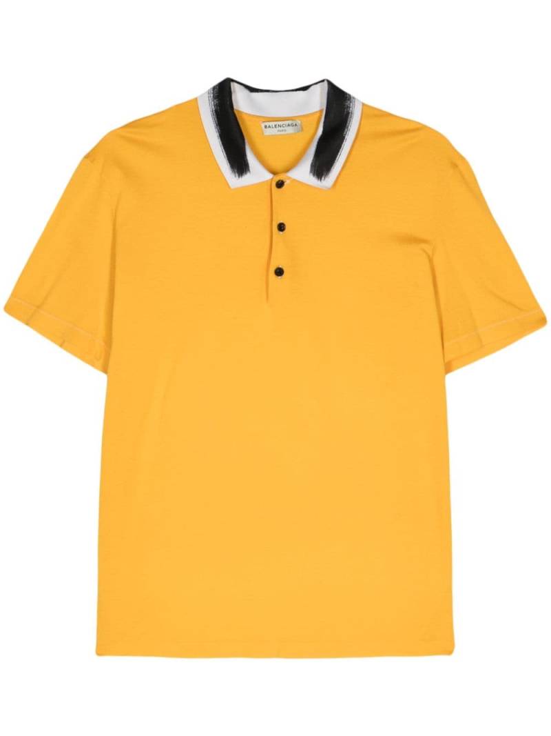 Balenciaga Pre-Owned 2010s cotton polo shirt - Yellow von Balenciaga Pre-Owned